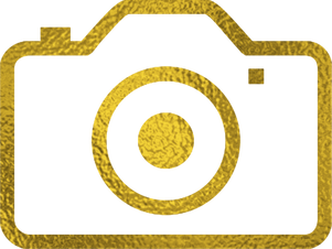 Instagram Highlights Camera Icon in Gold Foil